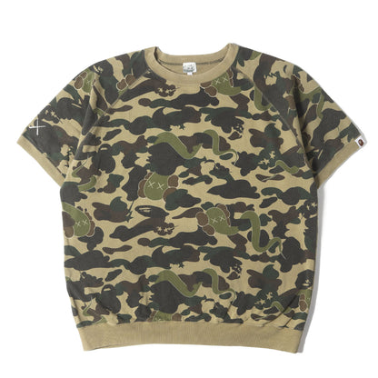 00s ×KAWS 1stカモ 猿迷彩 半袖スウェット(2005年モデル)