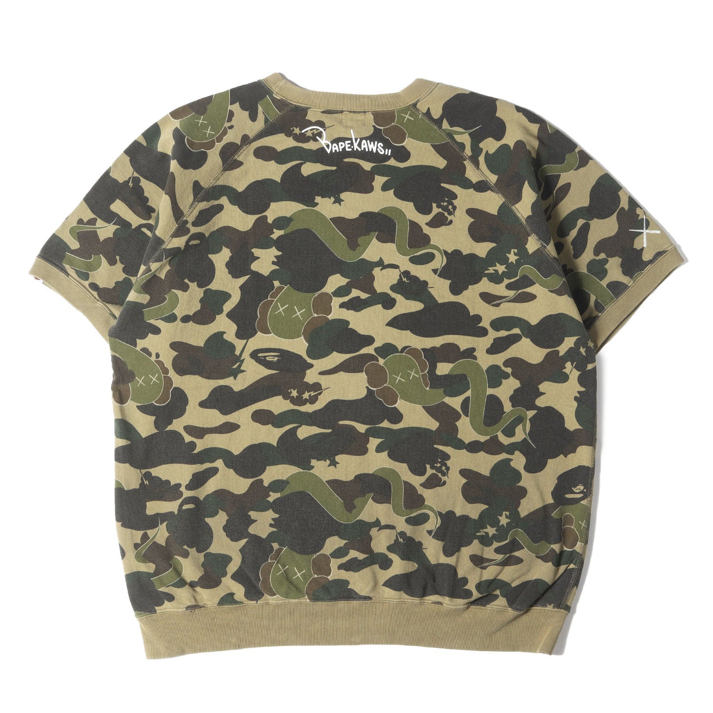 00s ×KAWS 1stカモ 猿迷彩 半袖スウェット(2005年モデル)