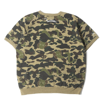 00s ×KAWS 1stカモ 猿迷彩 半袖スウェット(2005年モデル)