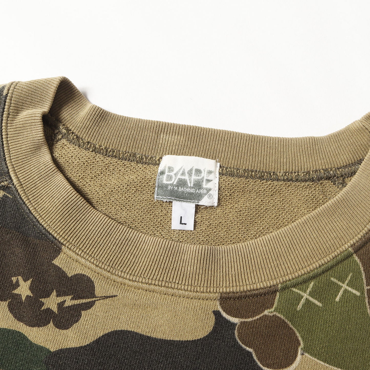 00s ×KAWS 1stカモ 猿迷彩 半袖スウェット(2005年モデル)