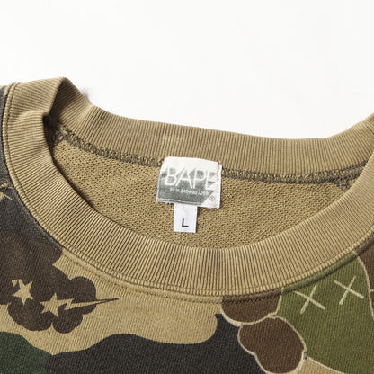 00s ×KAWS 1stカモ 猿迷彩 半袖スウェット(2005年モデル)