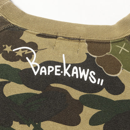 00s ×KAWS 1stカモ 猿迷彩 半袖スウェット(2005年モデル)