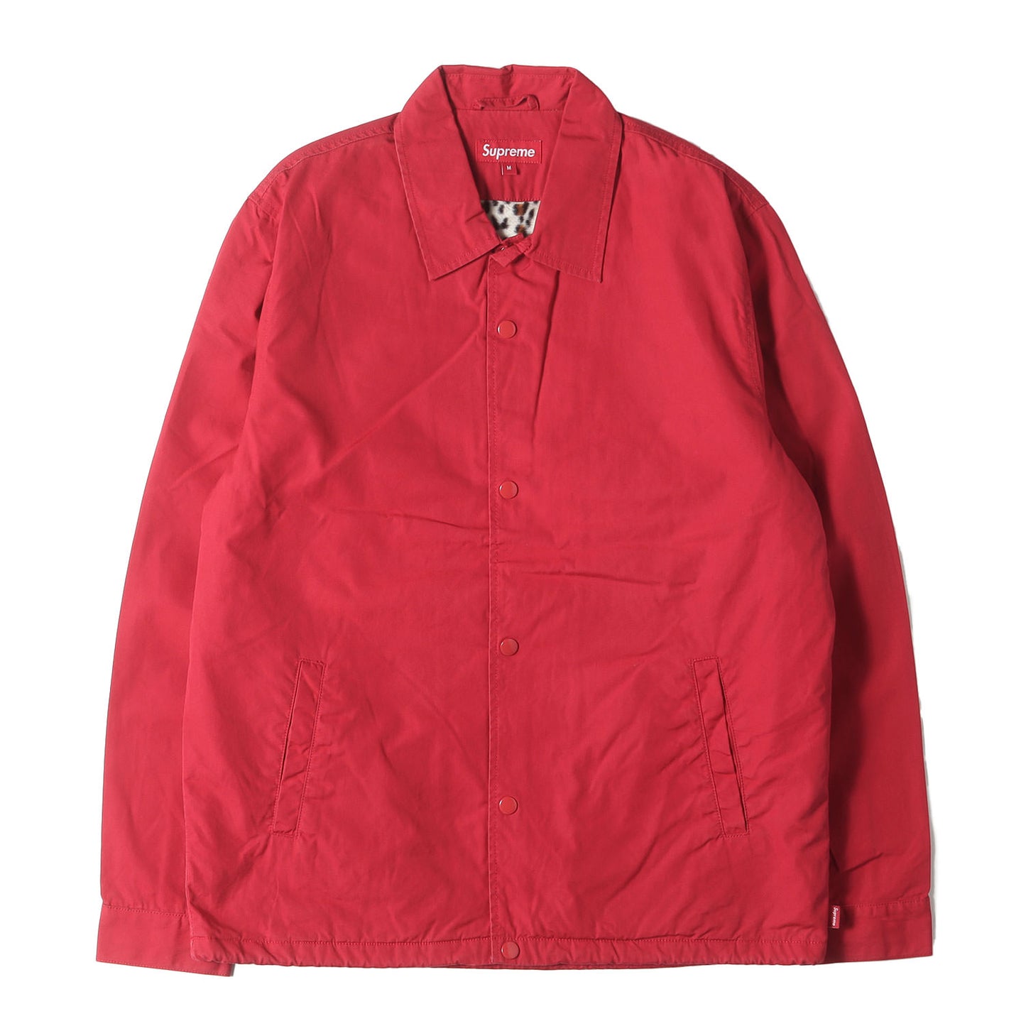 裏地レオパード柄 コットン コーチジャケット(Leopard Lined Coaches Jacket)