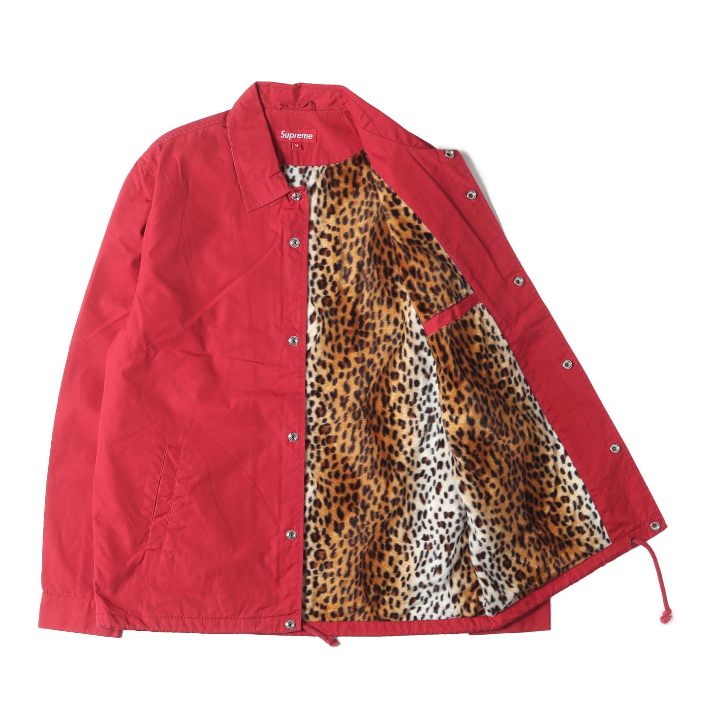 裏地レオパード柄 コットン コーチジャケット(Leopard Lined Coaches Jacket)