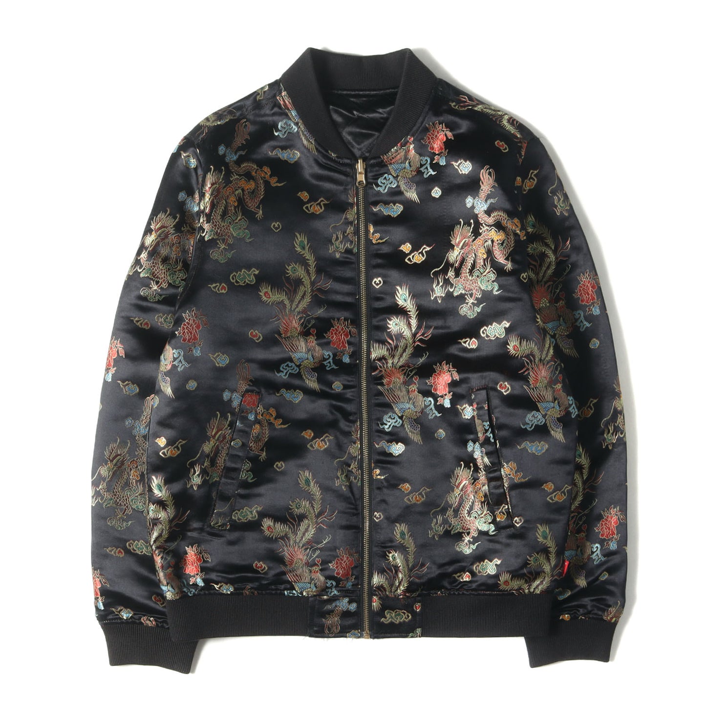 龍&鳳凰 キルティング サテン リバーシブル ボンバージャケット(Emperor Reversible Bomber)