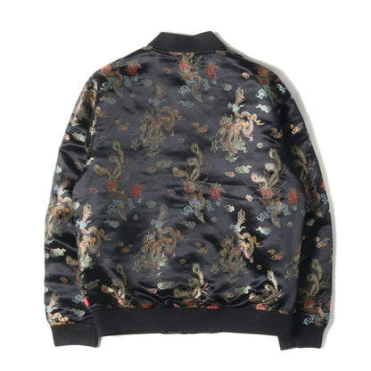 龍&鳳凰 キルティング サテン リバーシブル ボンバージャケット(Emperor Reversible Bomber)