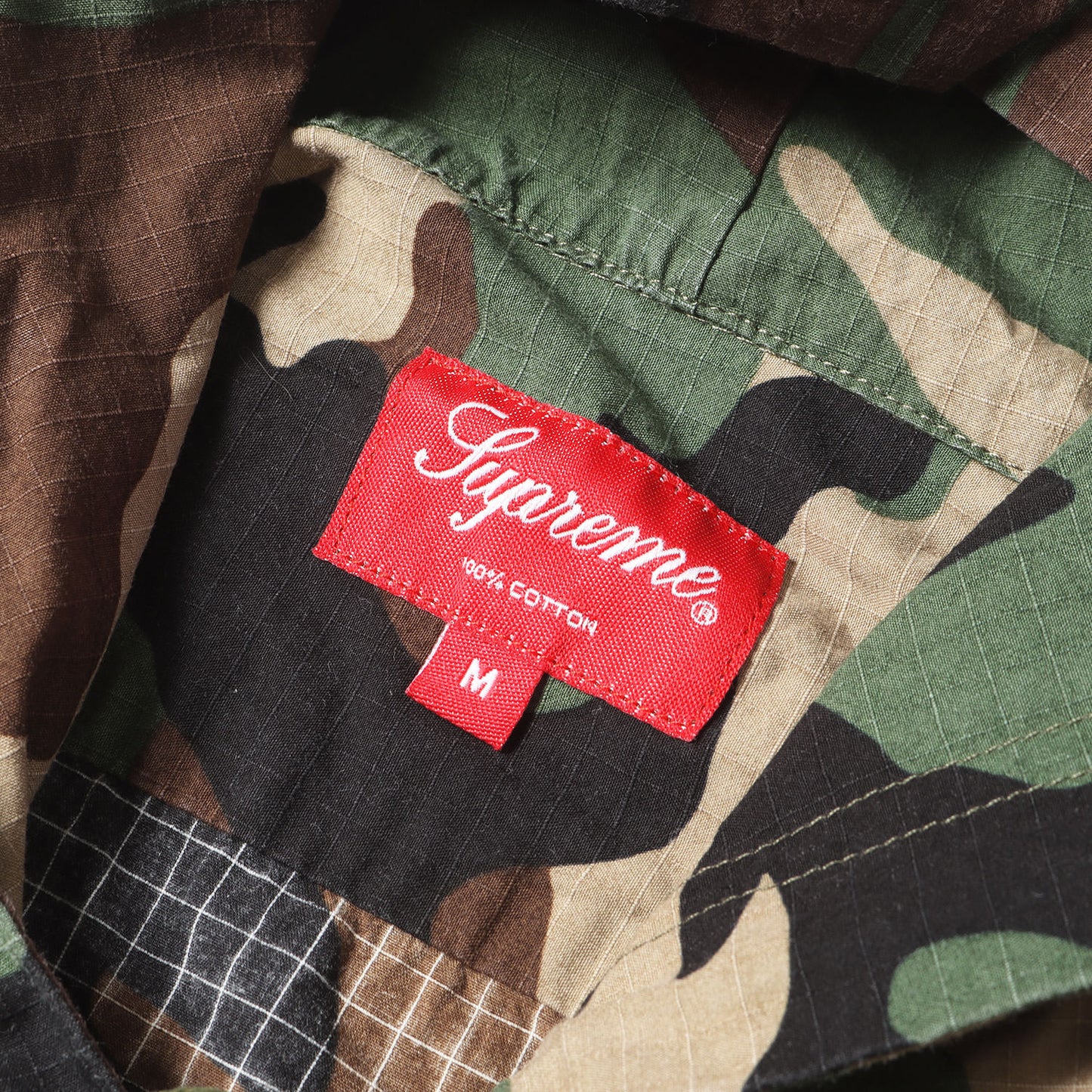 ウッドランドカモ フード付き プルオーバーシャツ(Hooded Ripstop Pullover Shirt)