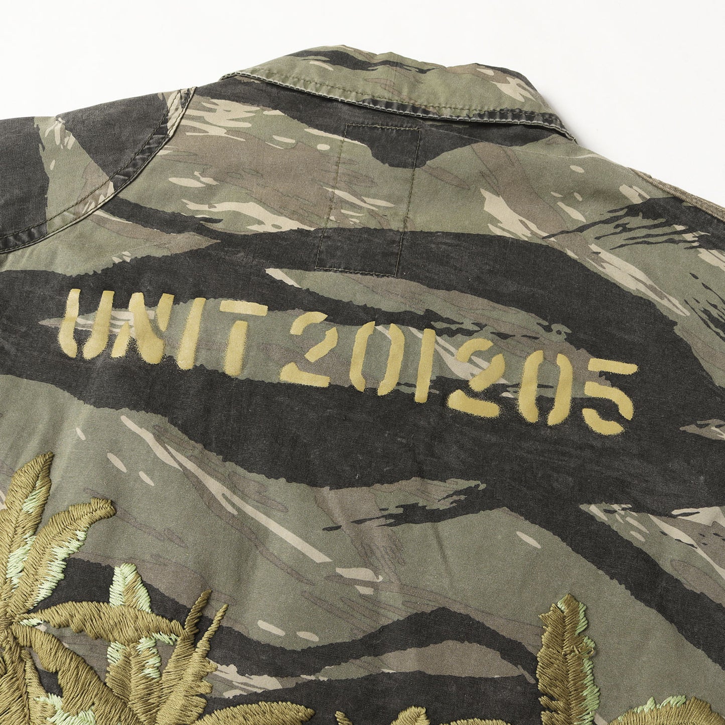 00s パームツリー刺繍 タイガーカモ ジャングル シャツジャケット(JUNGLE L/S)