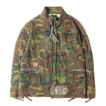 00s パンサー刺繍 ブラウンリーフカモ M-65フィールドジャケット(M-65)