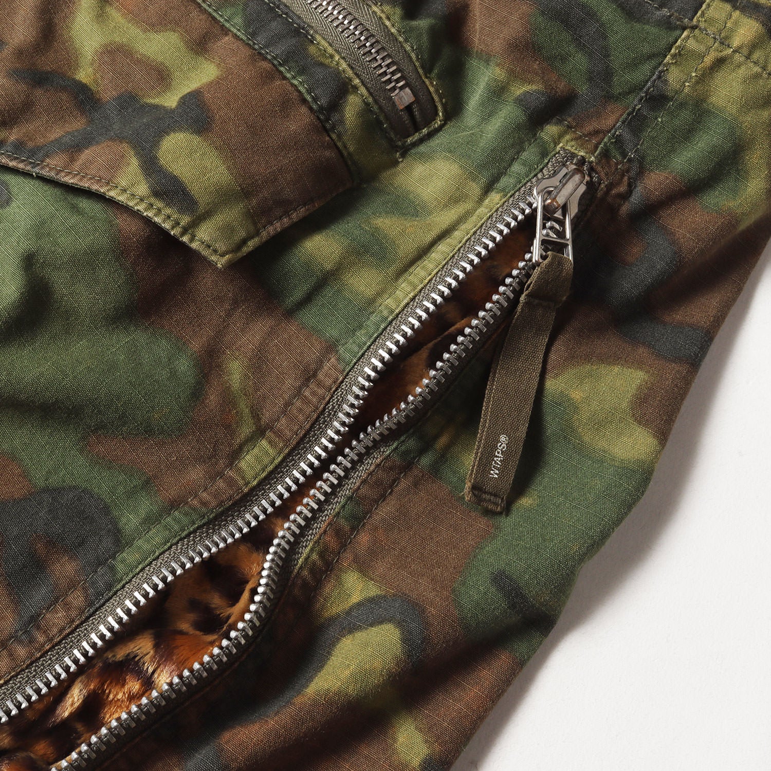 00s パンサー刺繍 ブラウンリーフカモ M-65フィールドジャケット(M-65