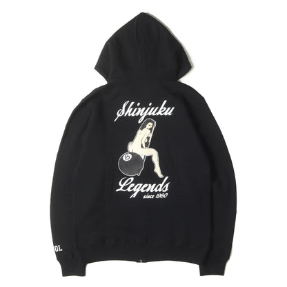 ×fragment design ×the POOL aoyama 8ボール ジップ スウェットパーカー