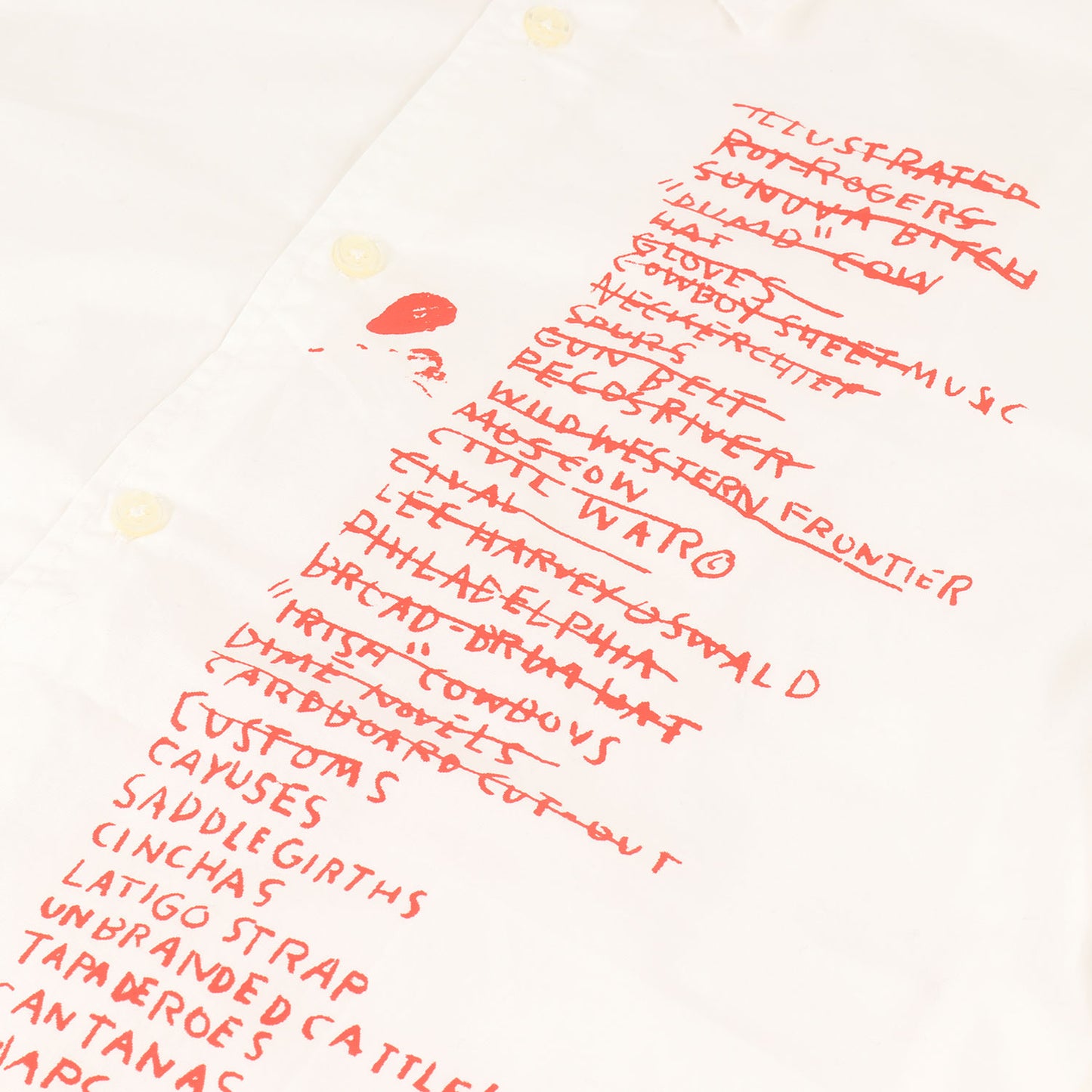 ×Jean-Michel Basquiat グラフィック コットン シャツ(Shirt Untitled)