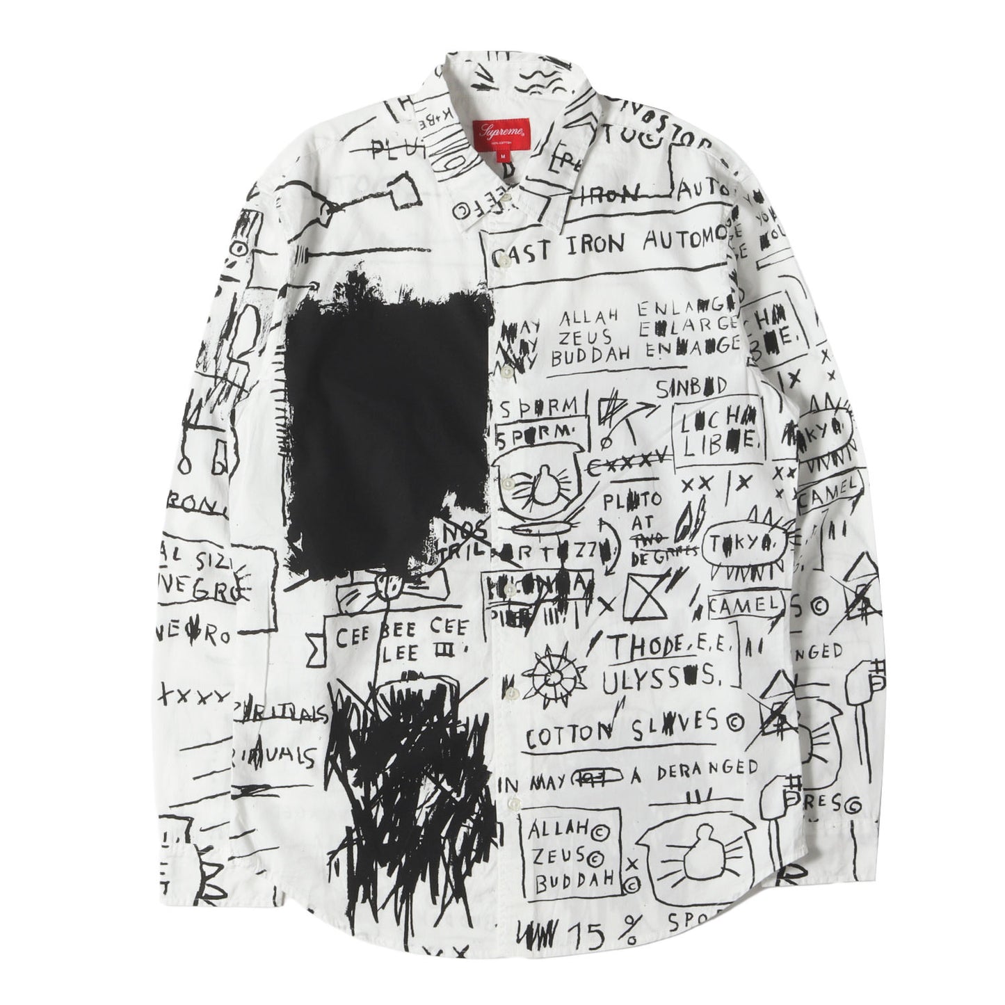 ×Jean-Michel Basquiat グラフィック コットン シャツ(Shirt Replicas)