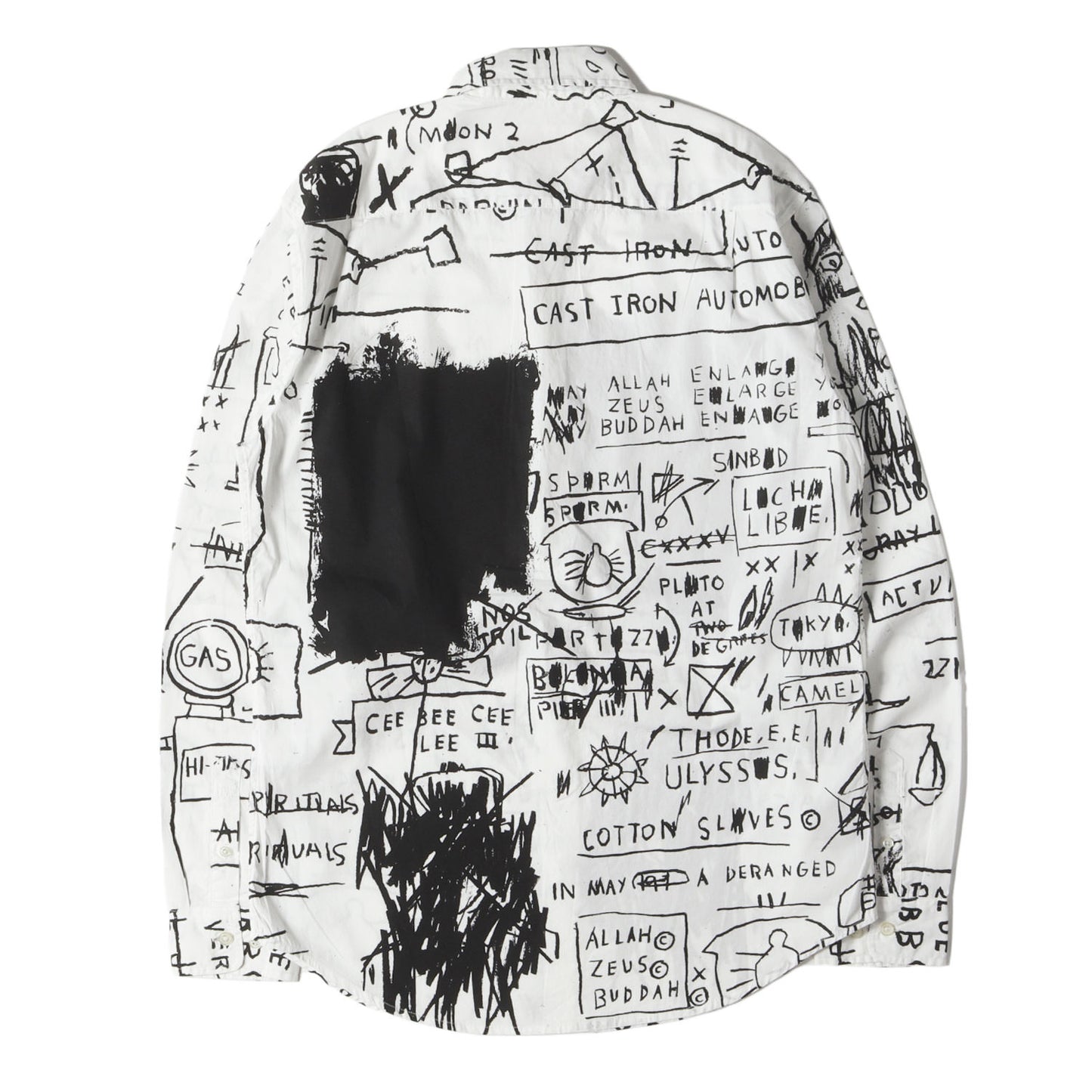 ×Jean-Michel Basquiat グラフィック コットン シャツ(Shirt Replicas)