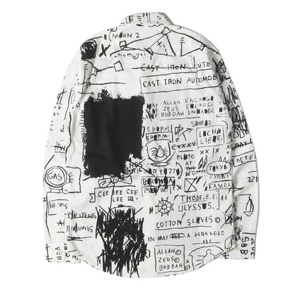 ×Jean-Michel Basquiat グラフィック コットン シャツ(Shirt Replicas)