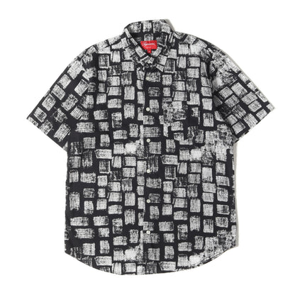 モンブランロゴ ブロックプリント 半袖シャツ(Block Print Shirt)
