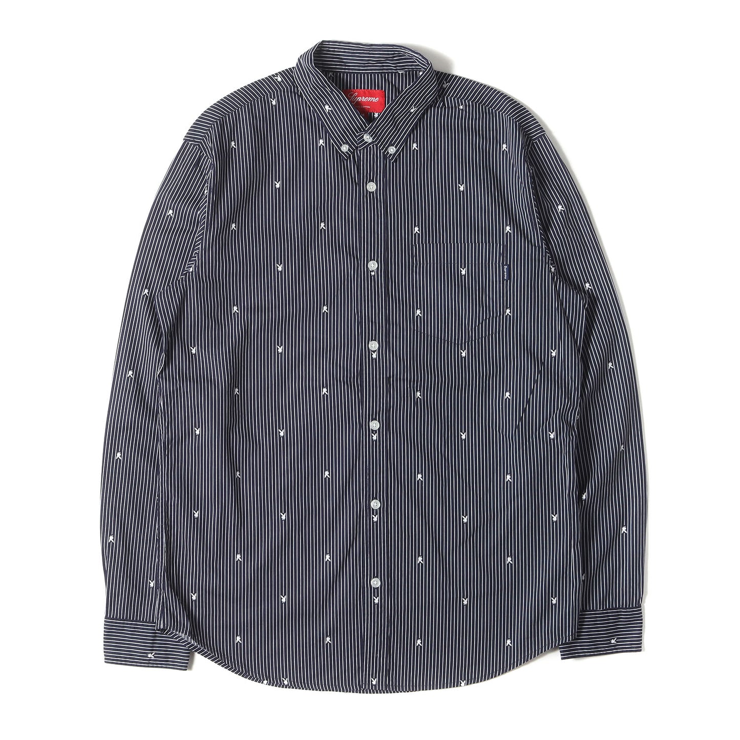 ×PLAYBOY ストライプ ボタンダウンシャツ(Button Down Shirt’)