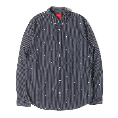×PLAYBOY ストライプ ボタンダウンシャツ(Button Down Shirt’)