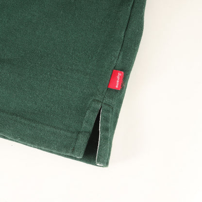 アラビックロゴ フード付き 3トーン ラガーシャツ(Block Striped Hooded Rugby)