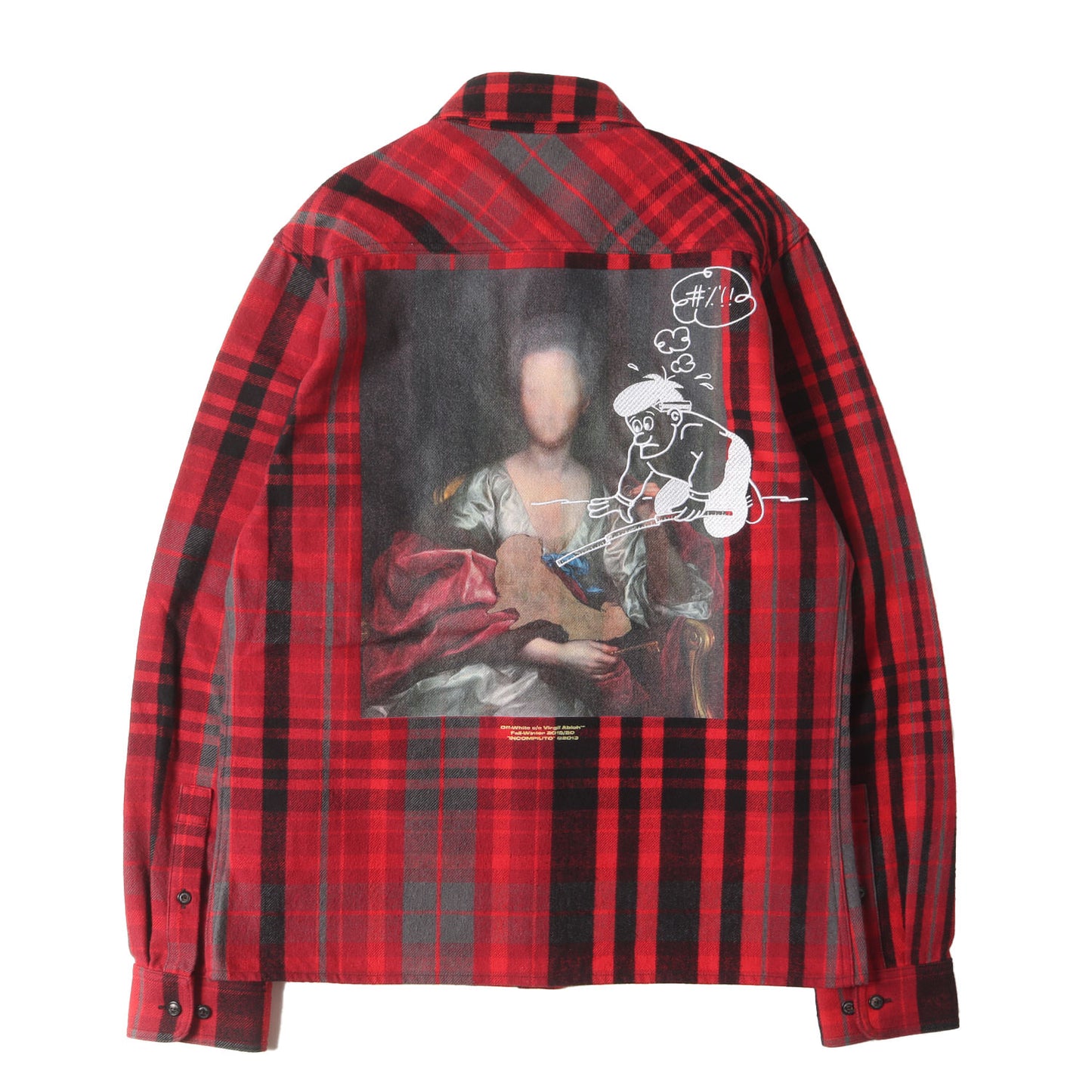 絵画グラフィック ヘビー チェックネルシャツ(Mariana de Silva check shirt)