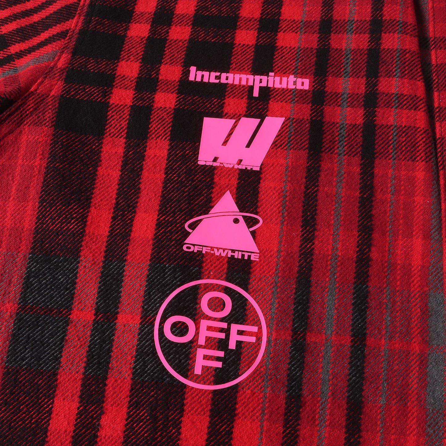 絵画グラフィック ヘビー チェックネルシャツ(Mariana de Silva check shirt)