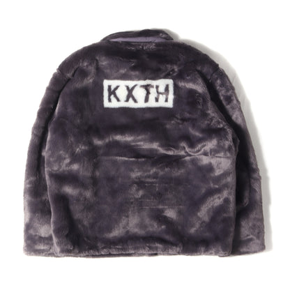 21AW ビッグロゴ フェイクファー ジャケット(Faux Fur Coaches Jacket)