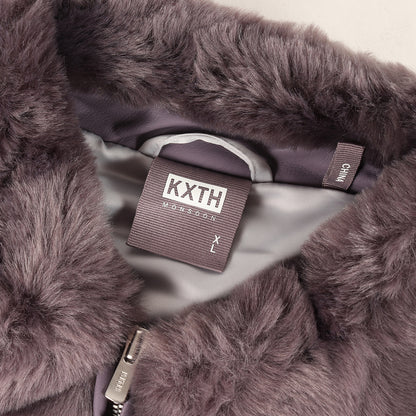 21AW ビッグロゴ フェイクファー ジャケット(Faux Fur Coaches Jacket)