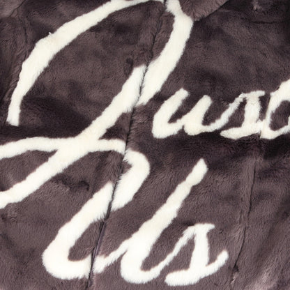 21AW ビッグロゴ フェイクファー ジャケット(Faux Fur Coaches Jacket)