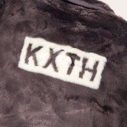 21AW ビッグロゴ フェイクファー ジャケット(Faux Fur Coaches Jacket)