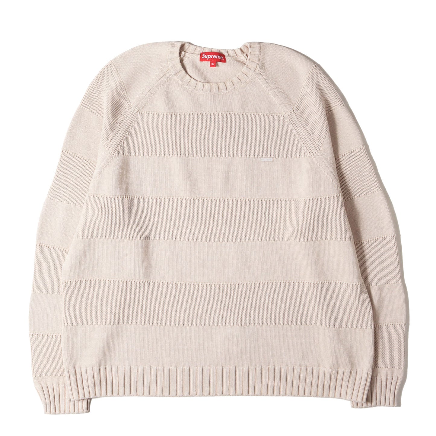 23SS スモールBOXロゴ ストライプ コットン ニット セーター(Small Box Stripe Sweater)