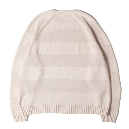 23SS スモールBOXロゴ ストライプ コットン ニット セーター(Small Box Stripe Sweater)