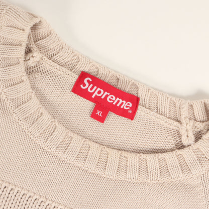23SS スモールBOXロゴ ストライプ コットン ニット セーター(Small Box Stripe Sweater)