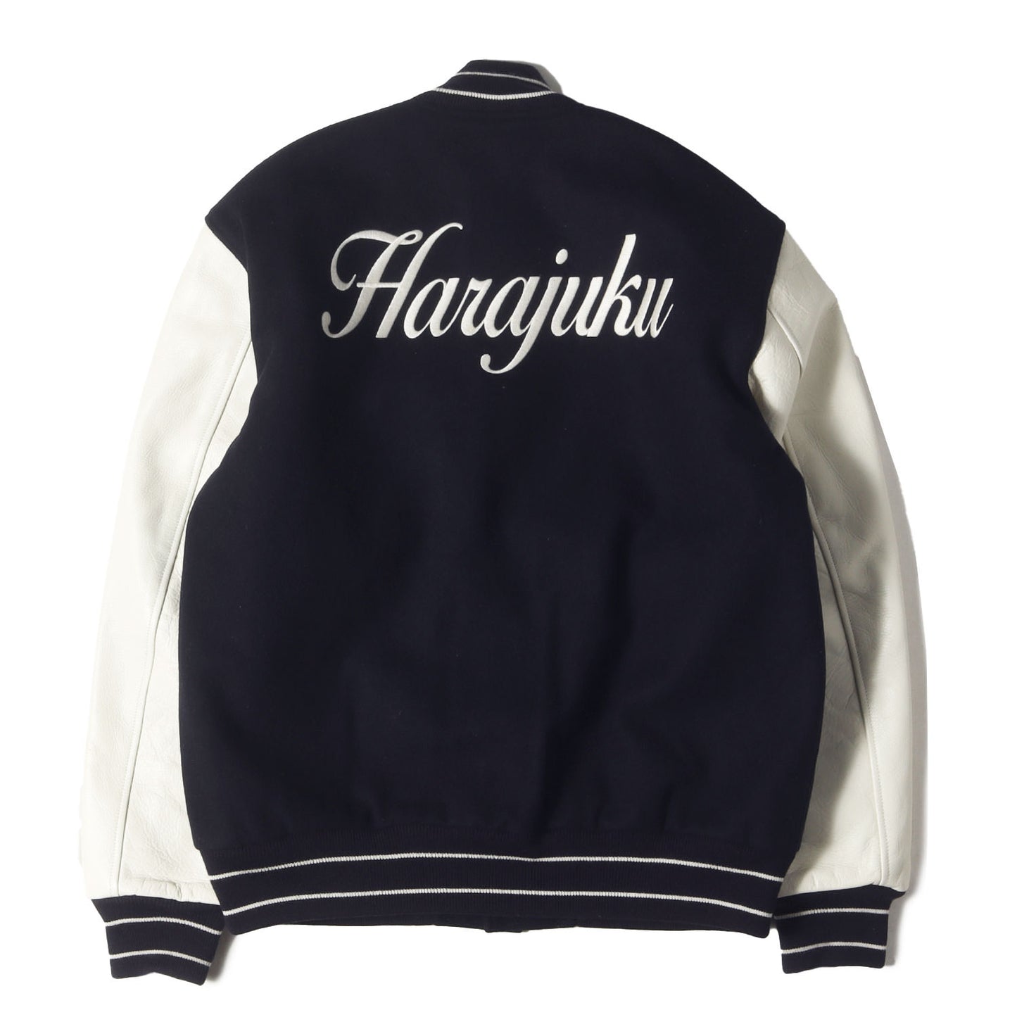 24AW 初売り 原宿限定 袖レザー メルトン スタジャン(VARSITY JACKET)