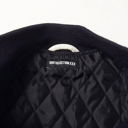 24AW 初売り 原宿限定 袖レザー メルトン スタジャン(VARSITY JACKET)
