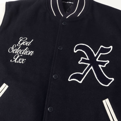 24AW 初売り 原宿限定 袖レザー メルトン スタジャン(VARSITY JACKET)