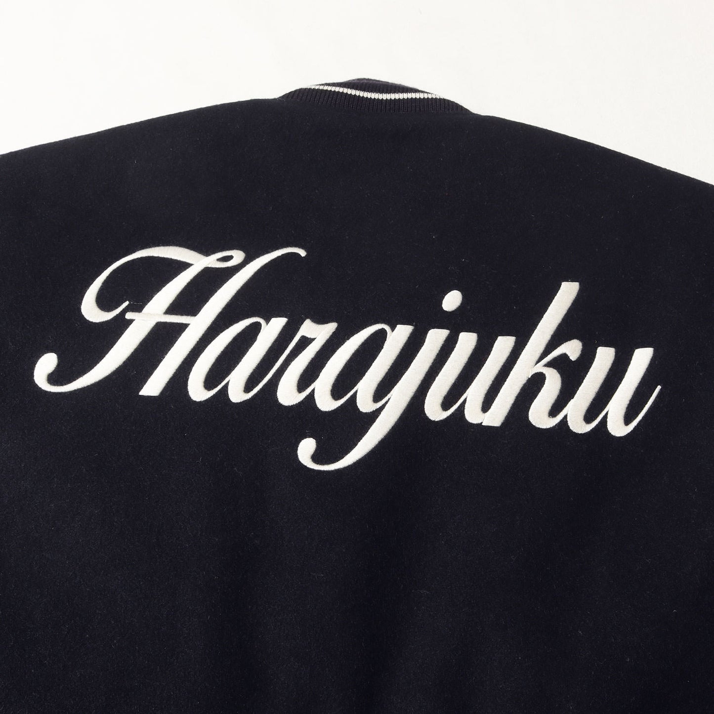 24AW 初売り 原宿限定 袖レザー メルトン スタジャン(VARSITY JACKET)