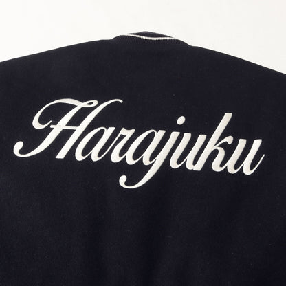 24AW 初売り 原宿限定 袖レザー メルトン スタジャン(VARSITY JACKET)