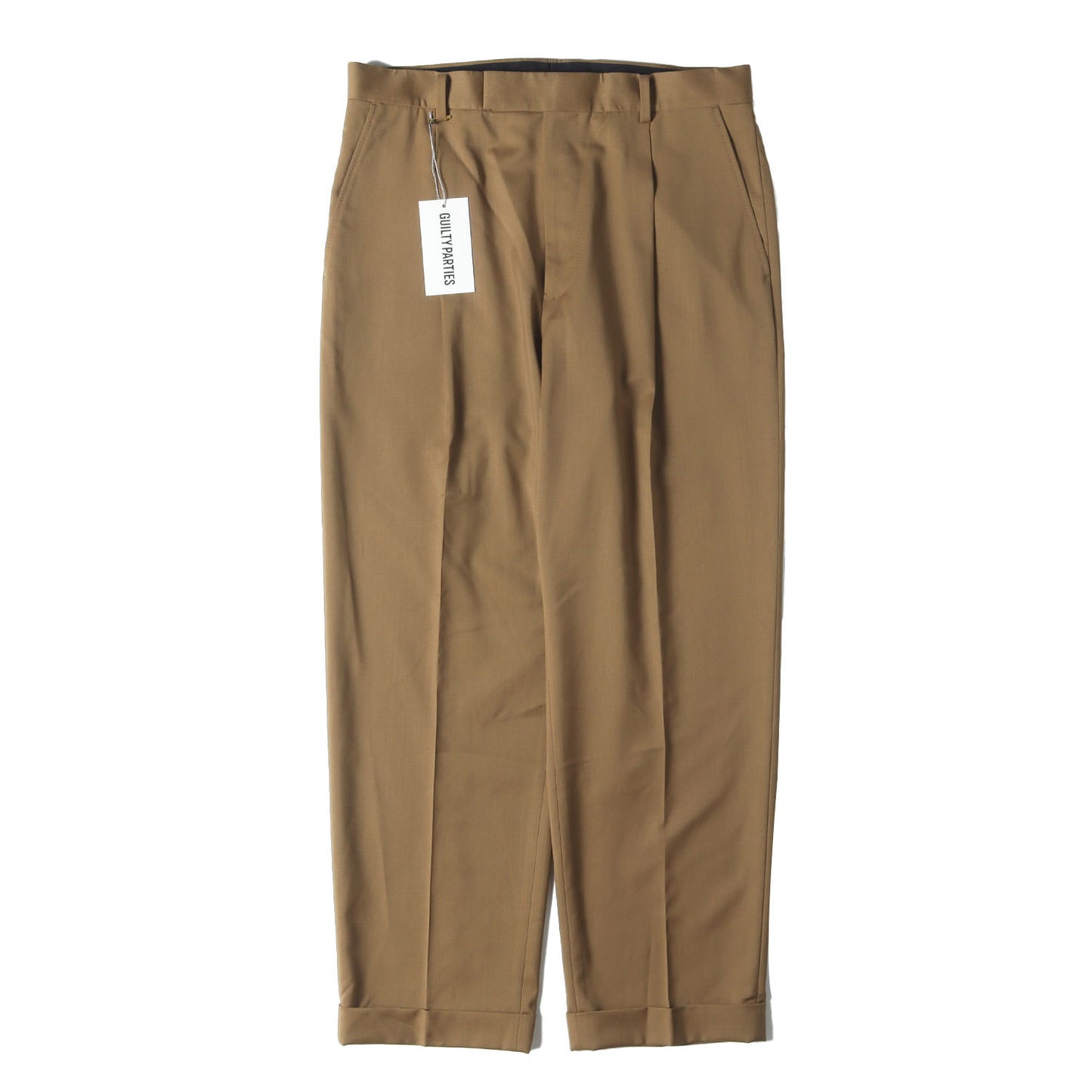 24SS ×DORMEUIL プリーツ スラックスパンツ(PLEATED TROUSERS)