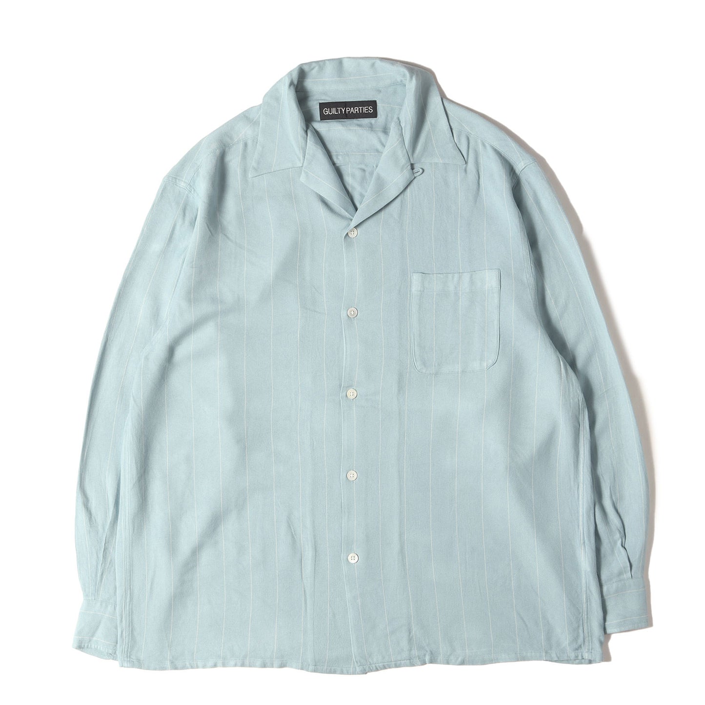 24AW ストライプ オープンカラー レーヨン シャツ(STRIPED OPEN COLLAR SHIRT)