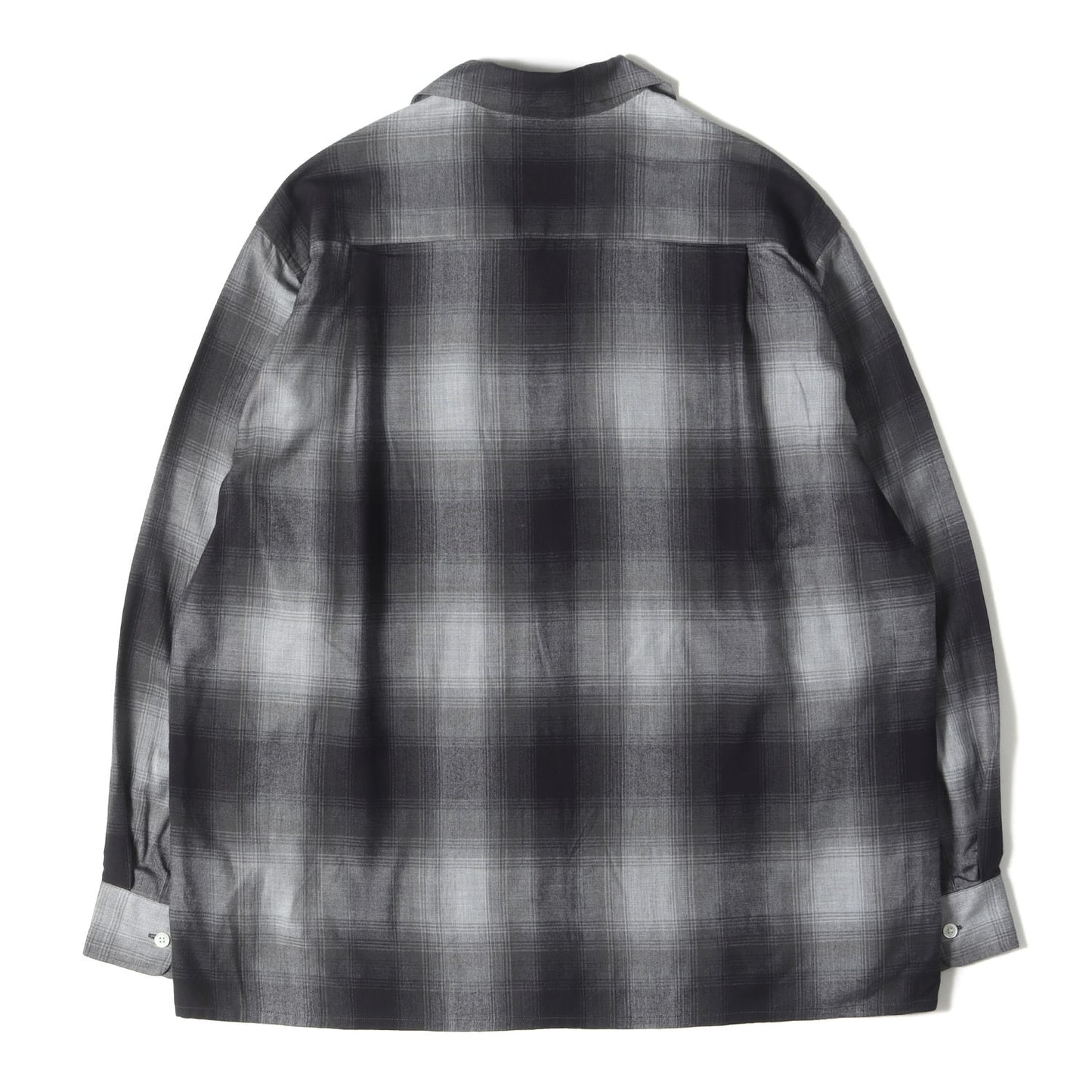 23AW オンブレチェック オープンカラー レーヨンシャツ(OMBRE CHECK OPEN COLLAR SHIRT L/S)