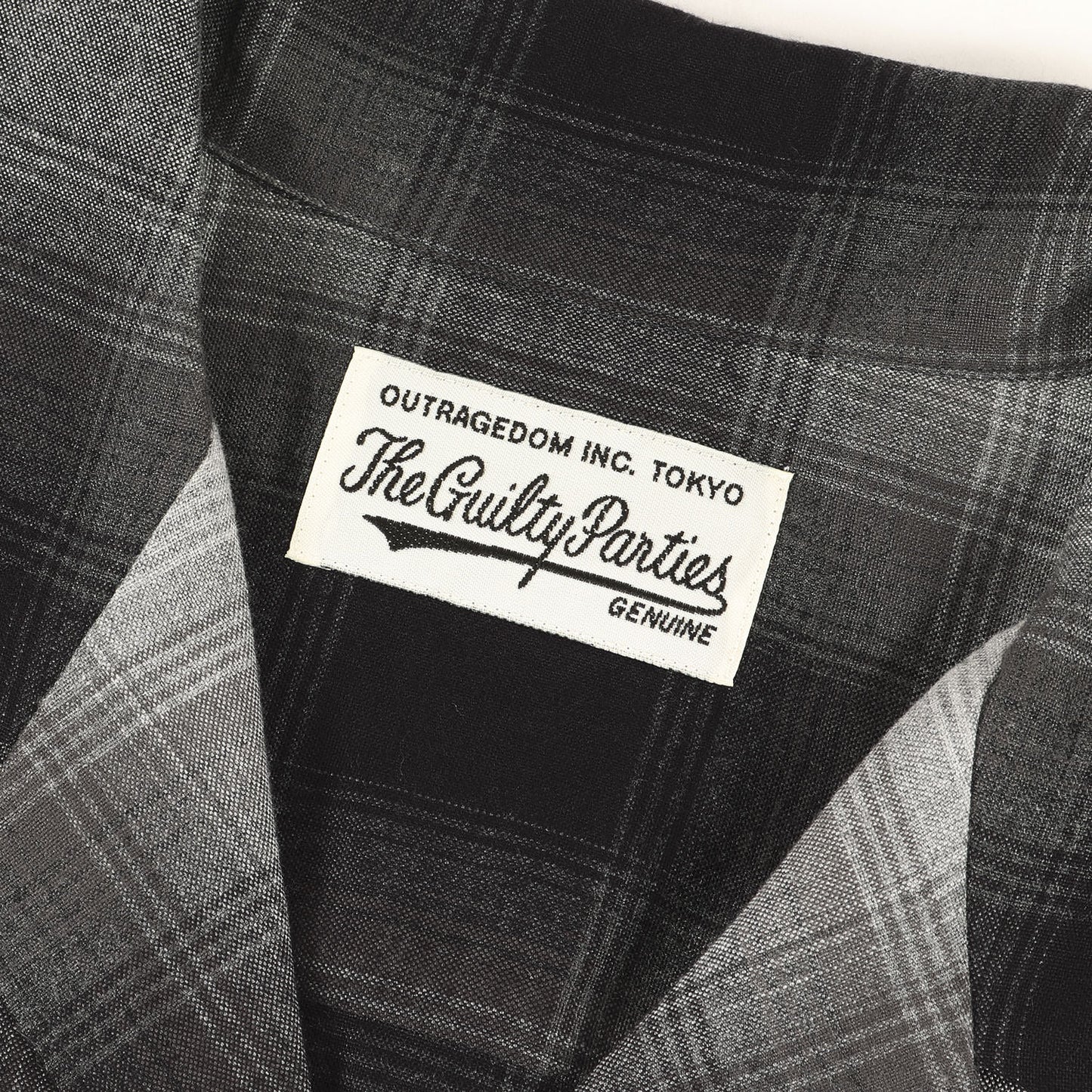 23AW オンブレチェック オープンカラー レーヨンシャツ(OMBRE CHECK OPEN COLLAR SHIRT L/S)