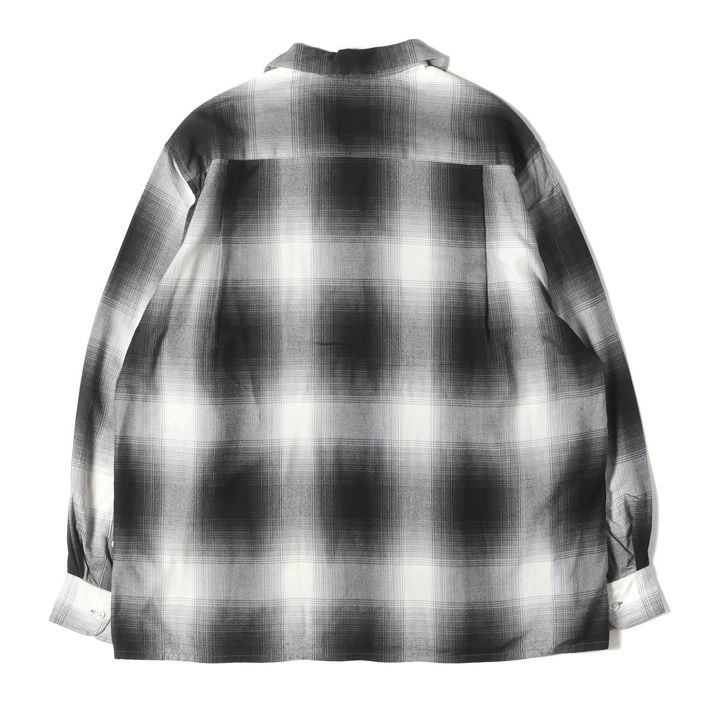 23AW オンブレチェック オープンカラー レーヨンシャツ(OMBRE CHECK OPEN COLLAR SHIRT L/S)