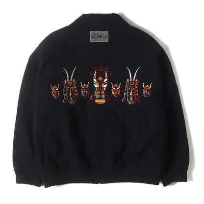 民族刺繍 メルトンウール バーシティジャケット(MELTON VARSITY JKT )