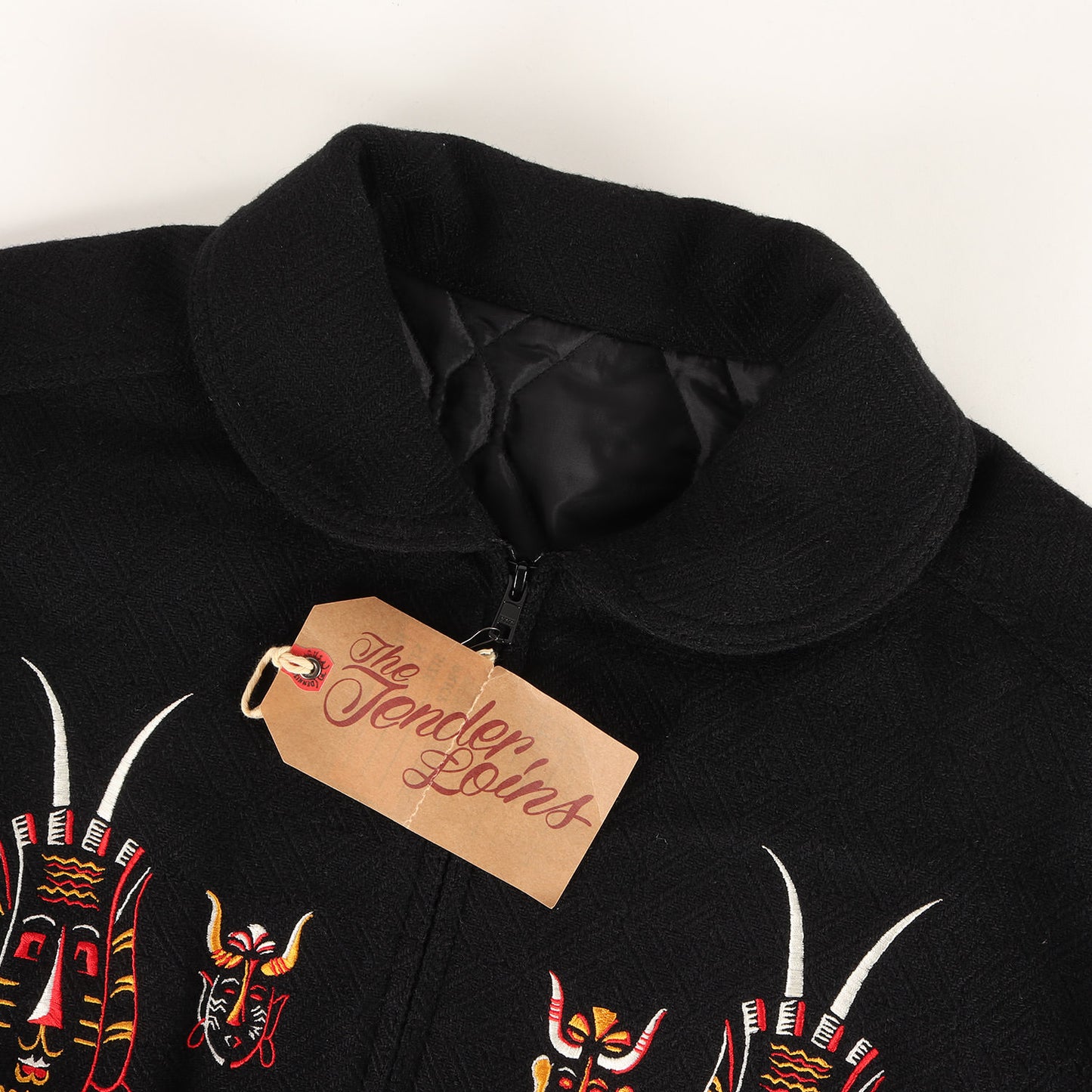 民族刺繍 メルトンウール バーシティジャケット(MELTON VARSITY JKT )