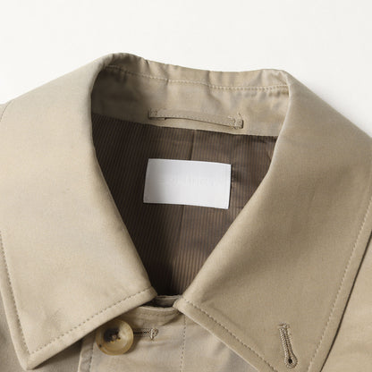 25SS コットン/シルク ギャバジン オーバーサイズ バルマカーンコート(BALMACHAAN COAT)