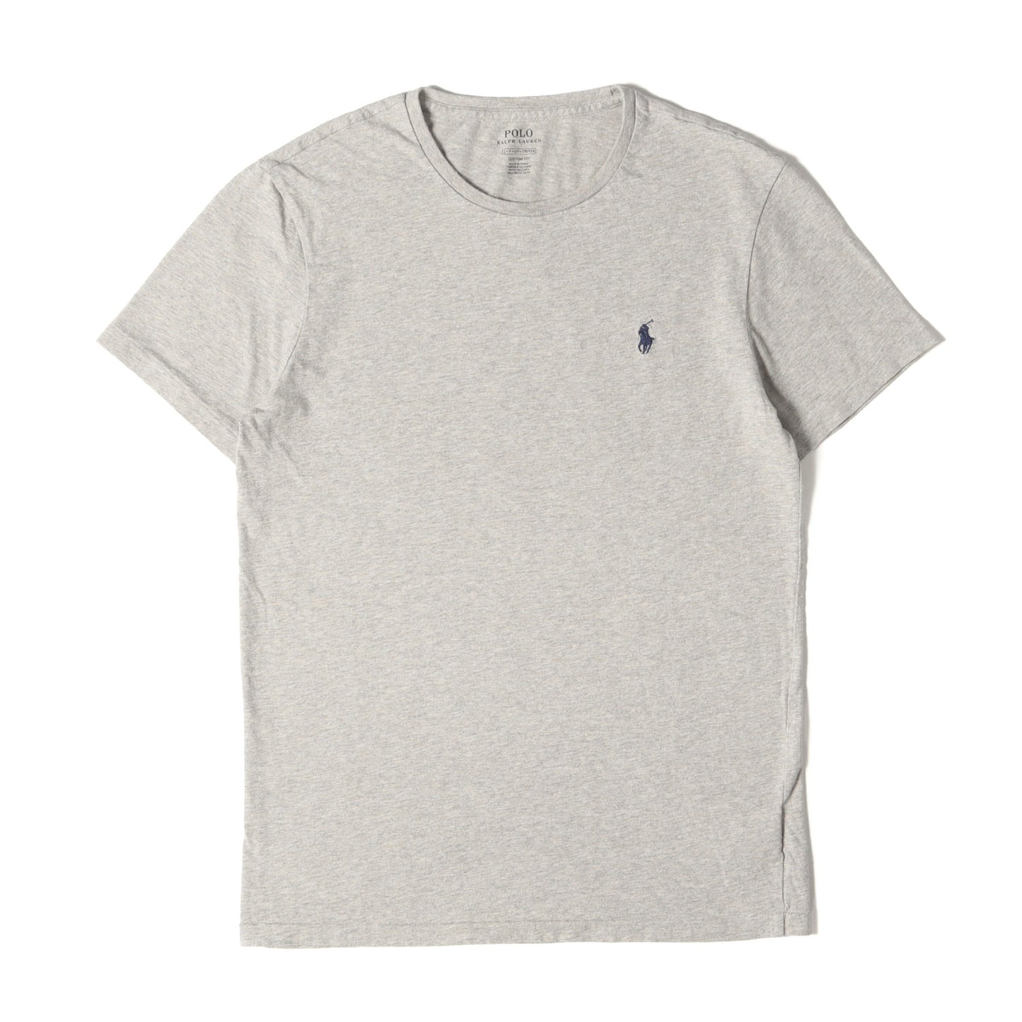 [現行モデル] ワンポイント刺繍 クルーネック Tシャツ(CUSTOM FIT)