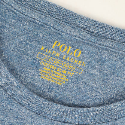 [現行モデル] ワンポイント刺繍 スリムフィット Tシャツ(CUSTOM SLIM FIT)