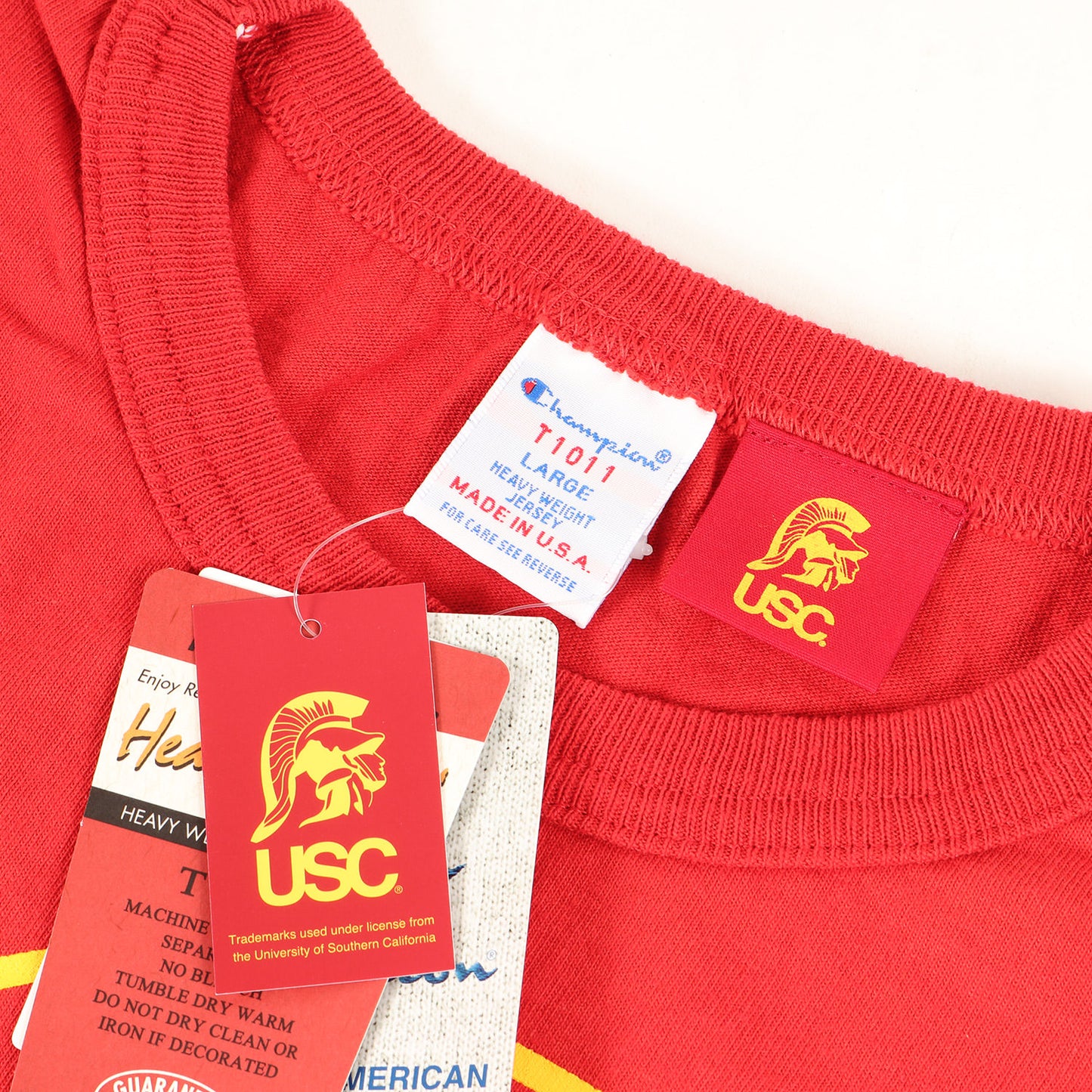 T1011 ×USC / 南カリフォルニア大学 カレッジ ヘビー Tシャツ(USA製)