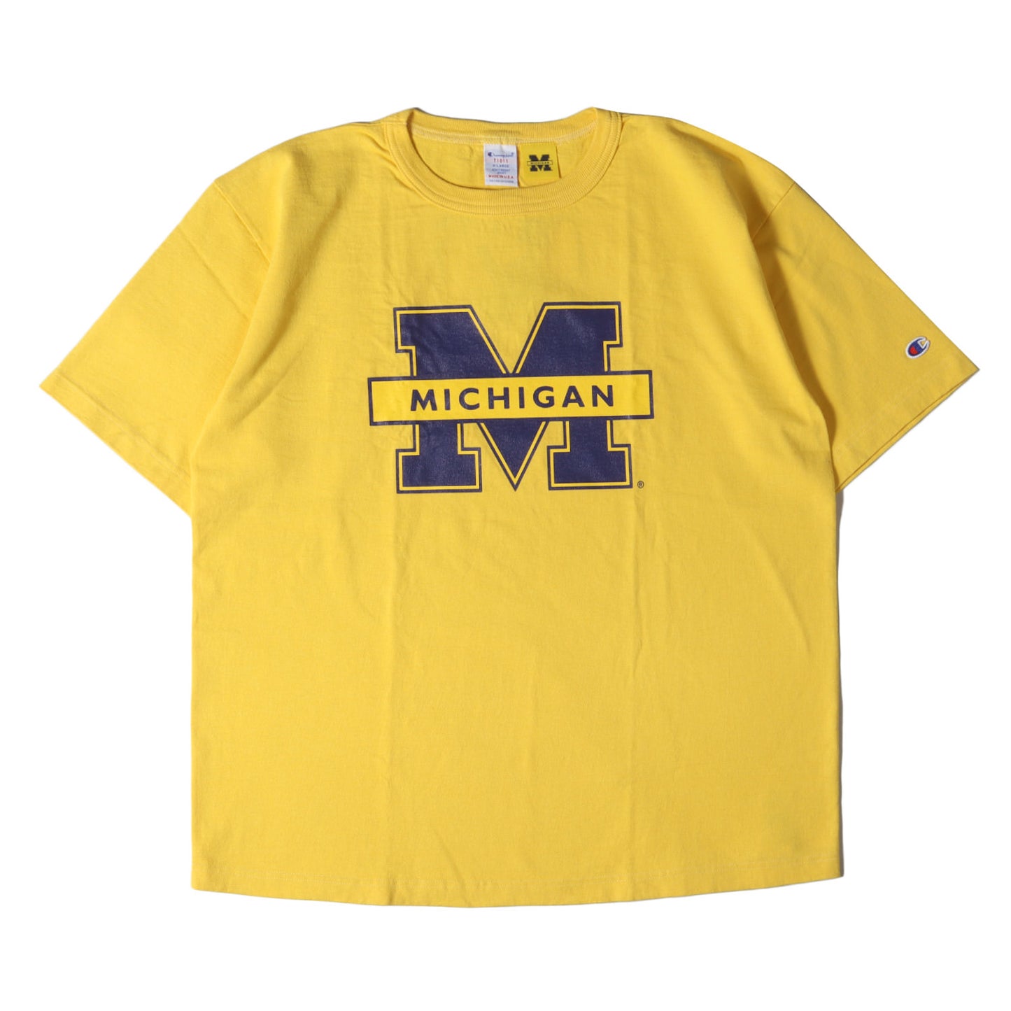T1011 ×ミシガン大学 カレッジ ヘビー Tシャツ(USA製)