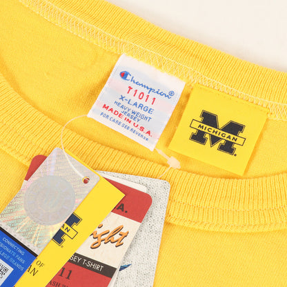 T1011 ×ミシガン大学 カレッジ ヘビー Tシャツ(USA製)